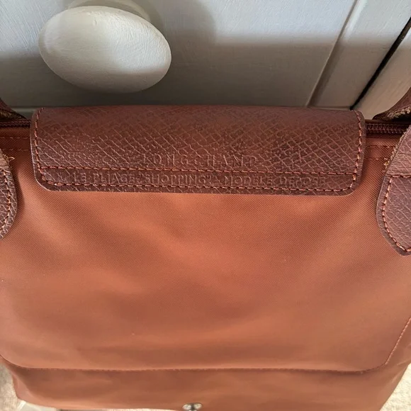 Longchamp Le Pliage Medium Tote Bag Cognac - Picture 8 of 12